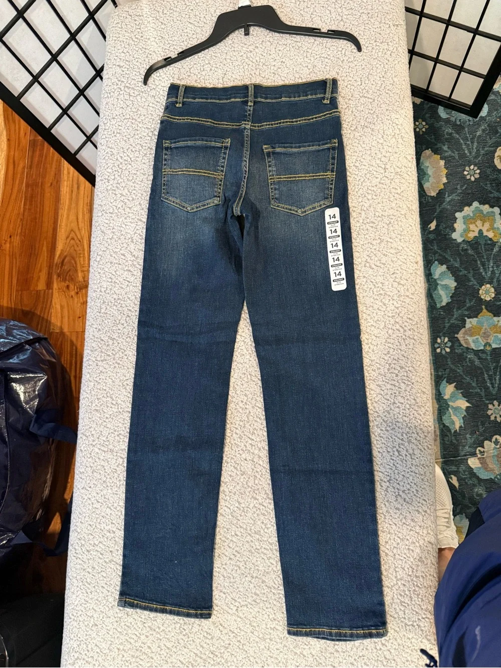 The Children’s Place Girls Size 14 Straight‎ Leg Stretch Jeans Dark Wash NWT